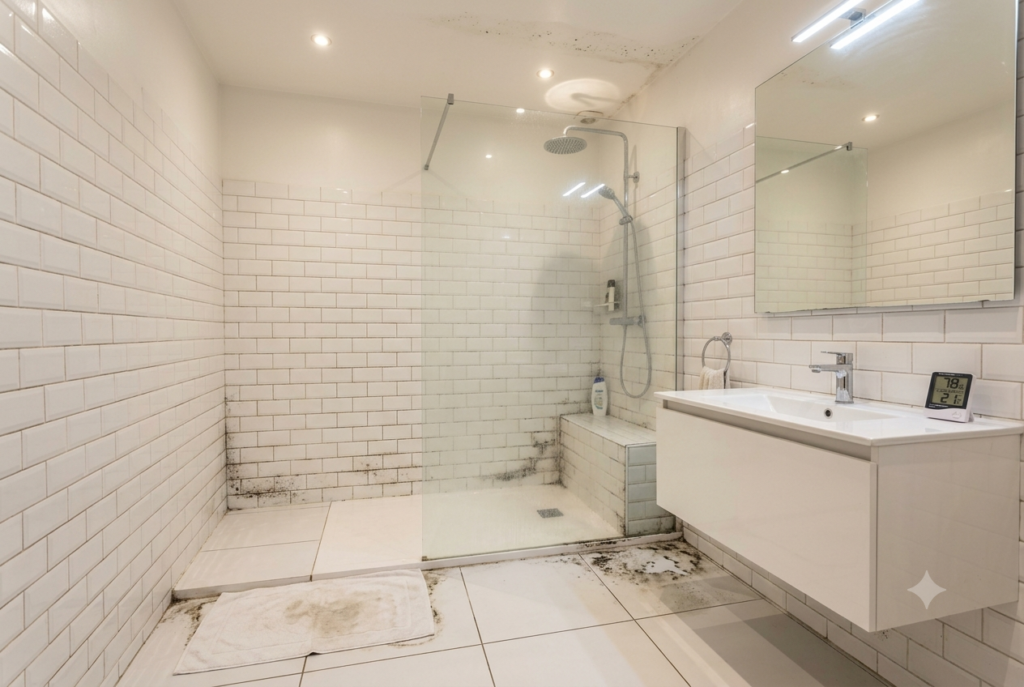 moisissures et salle de bain